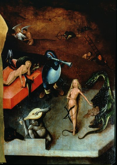 Het Laatste Oordeel (altaarstuk) (detail) door Hieronymus Bosch